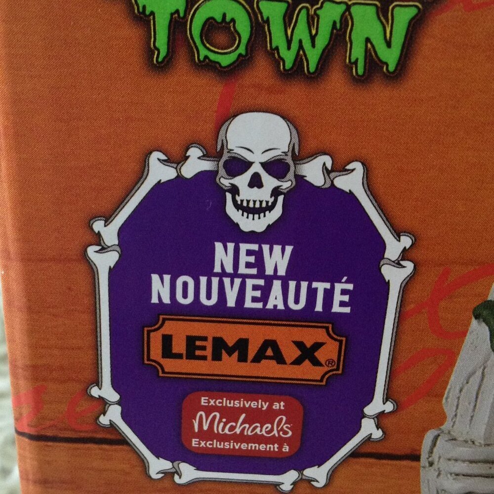 NWT LeMax Inc. Spooky Town #20, Lighted, Rotates, Musical Coffin, Halloween Chic - Picture 4 of 4